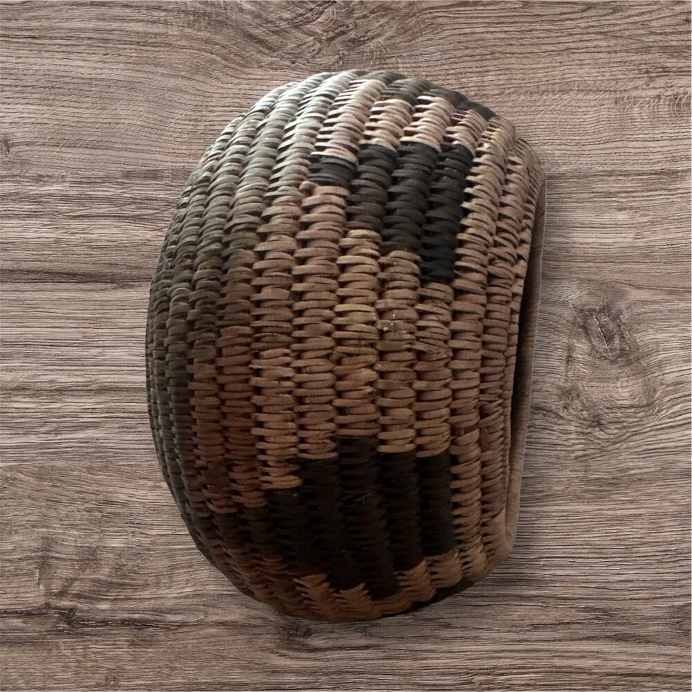 Vintage Native American 
HANDWOVEN COIL Southwest Lidded Basket‎ Jar OOAC - Picture 9 of 12